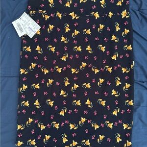 LuLaRoe Yellow Pencil Skirt Knee-Length Casual